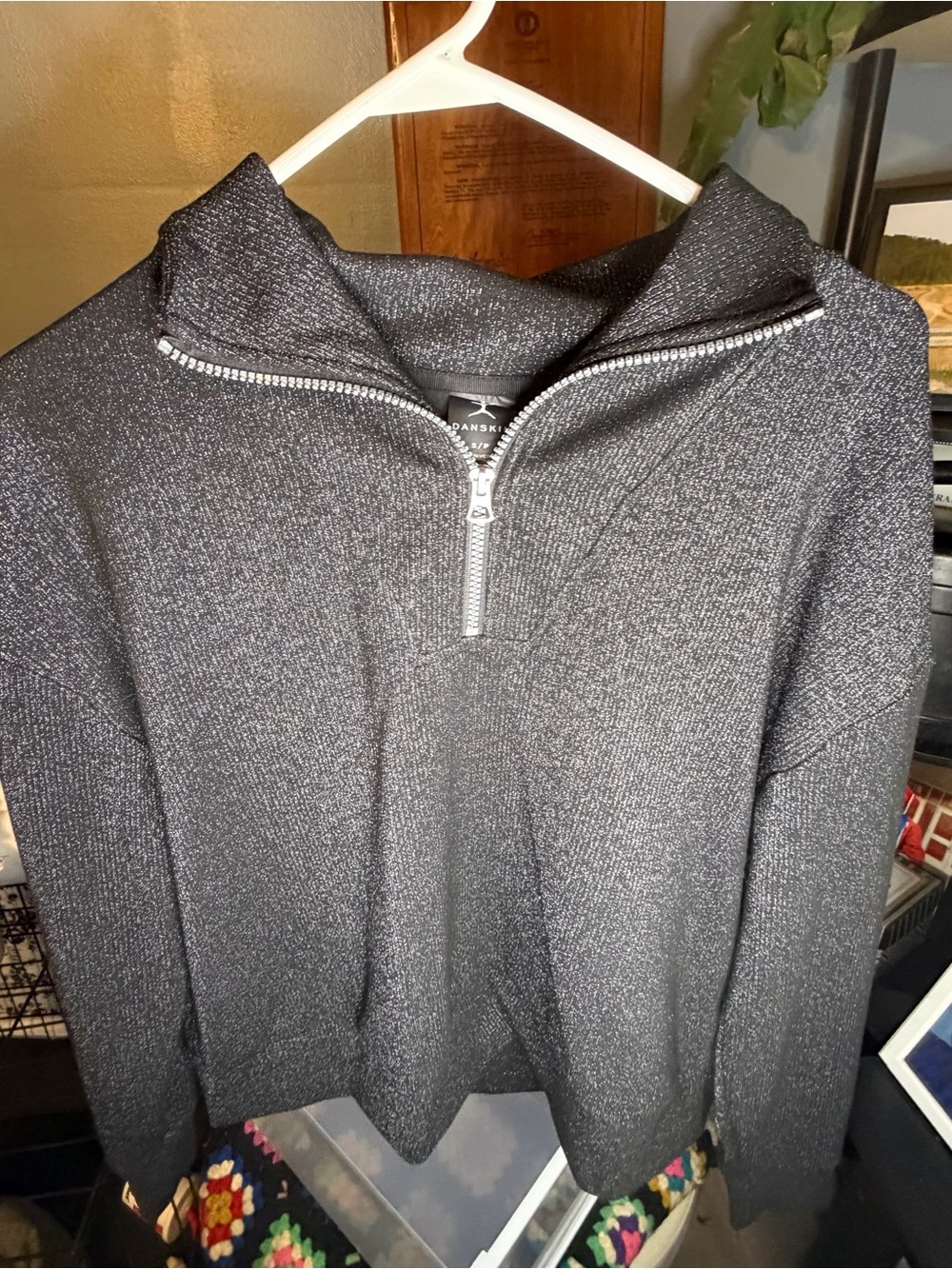 Like New Danskin Black Metallic Set